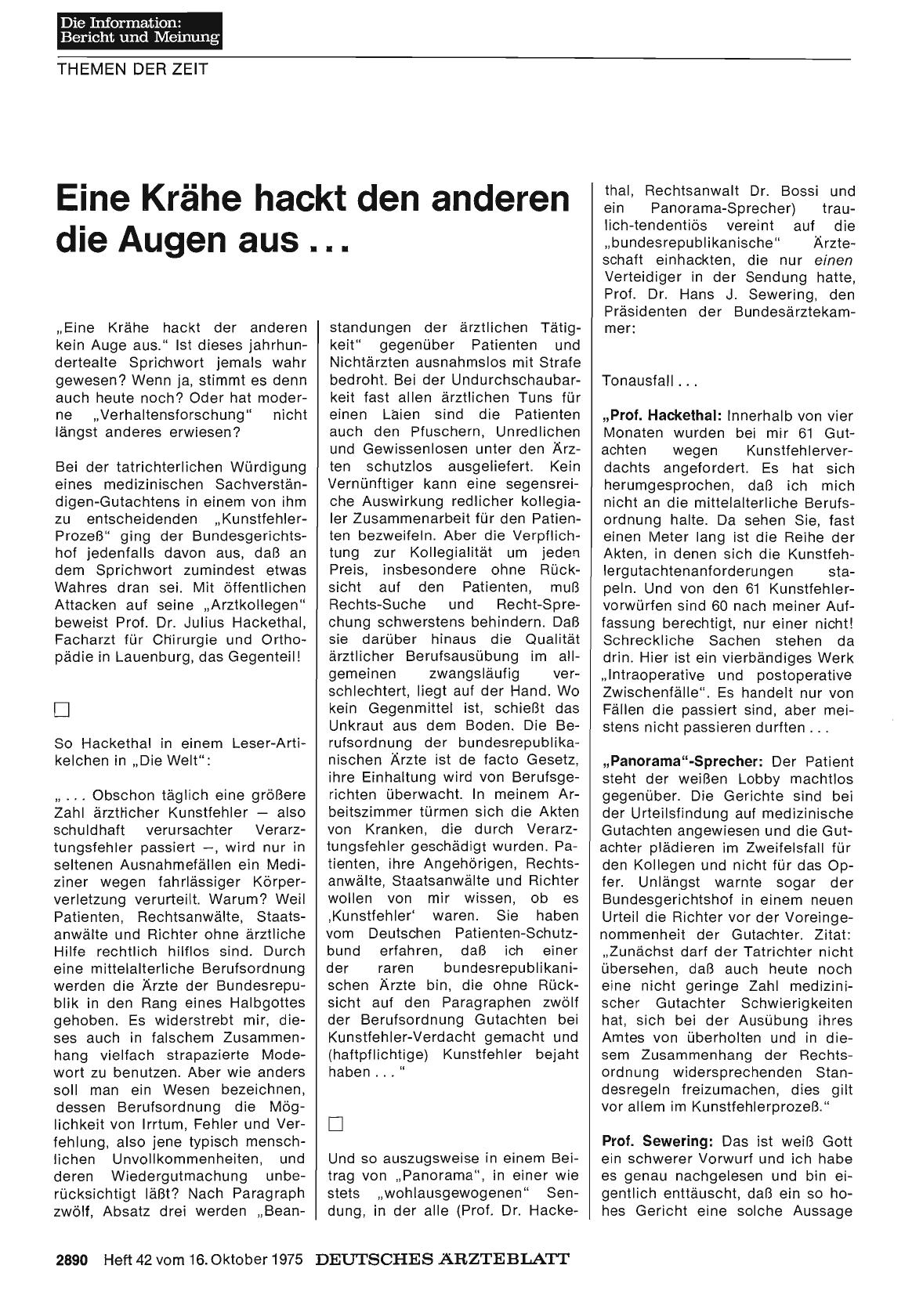 Vorschauseite 1: Eine Krähe hackt den anderen die Augen aus. ..