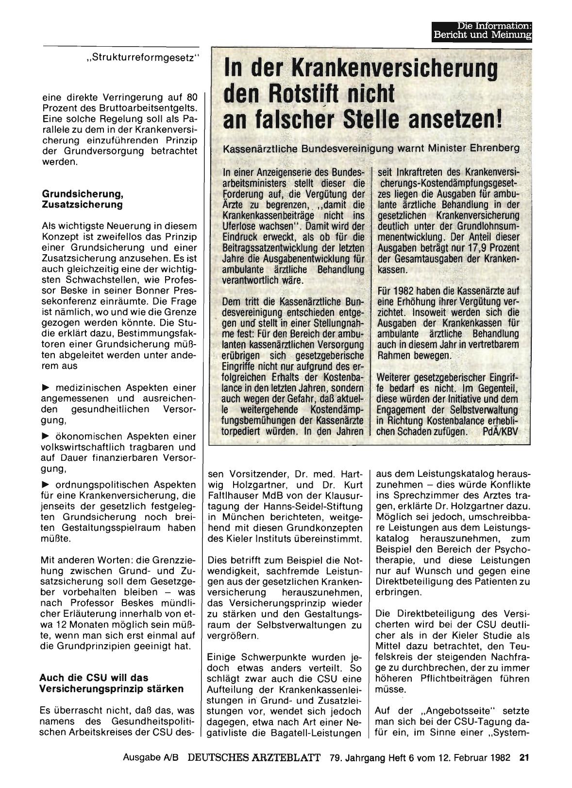 Vorschauseite 1: In der Krankenversicherung den Rotstift nicht an falscher Stelle ansetzen