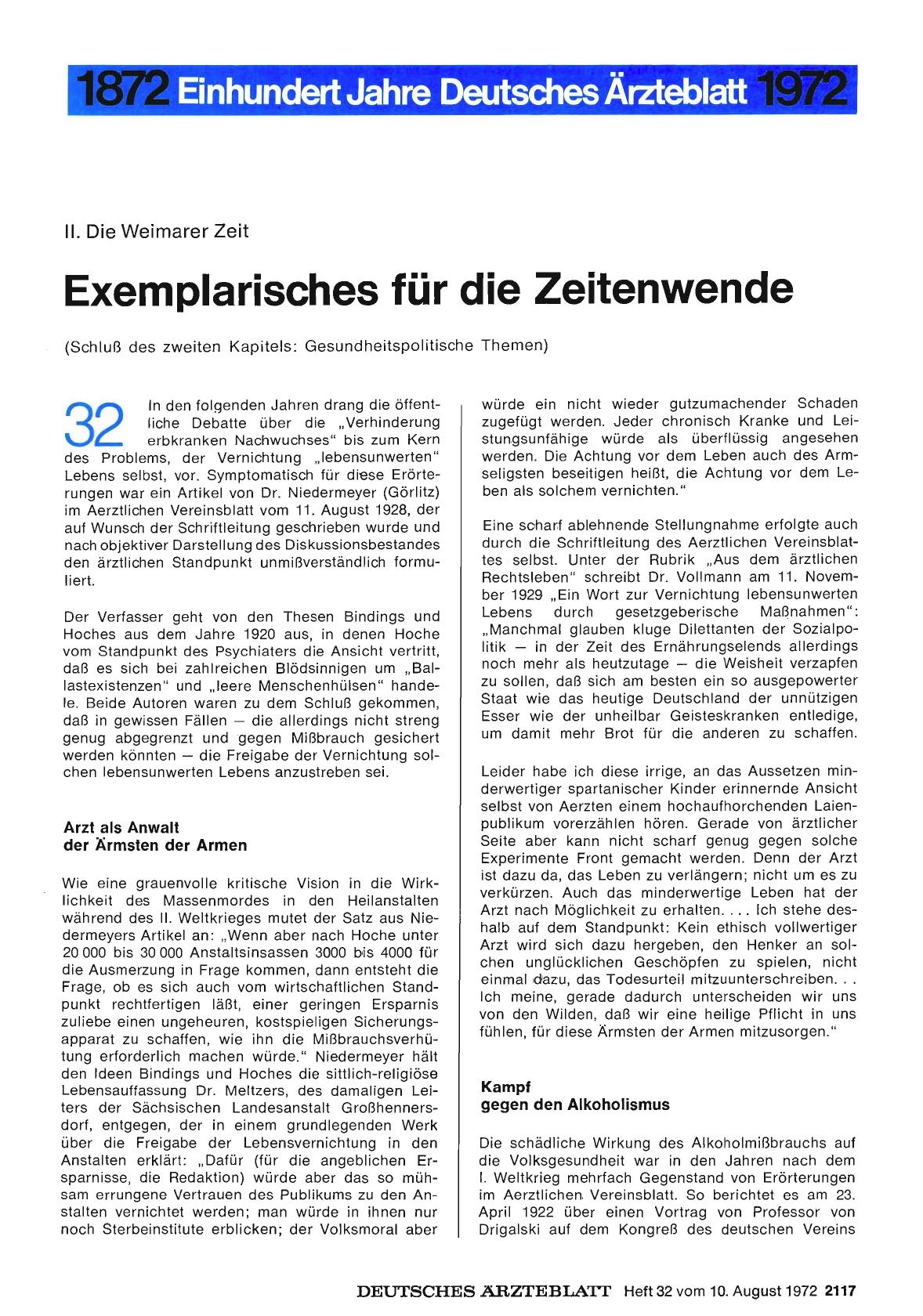Vorschauseite 1: II. Die Weimarer Zeit: Exemplarisches für die Zeitenwende