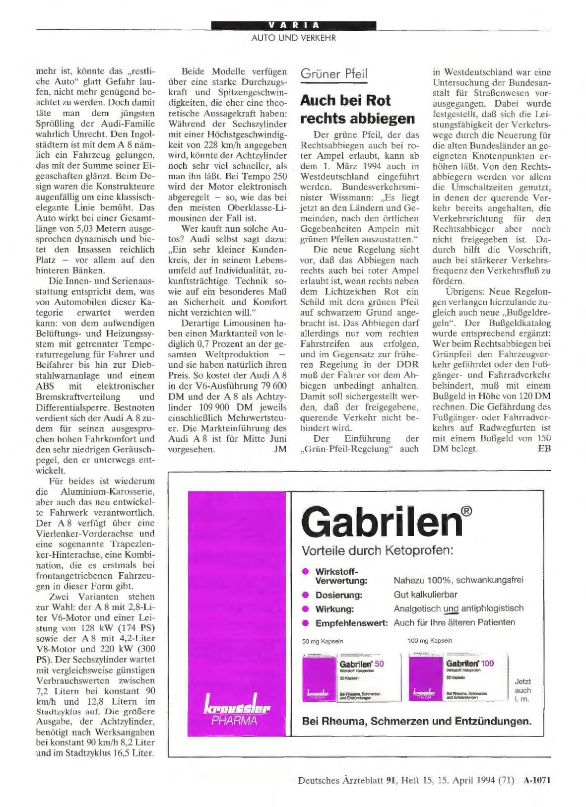 Vorschauseite 1: Grüner Pfeil Auch bei Rot rechts abbiegen