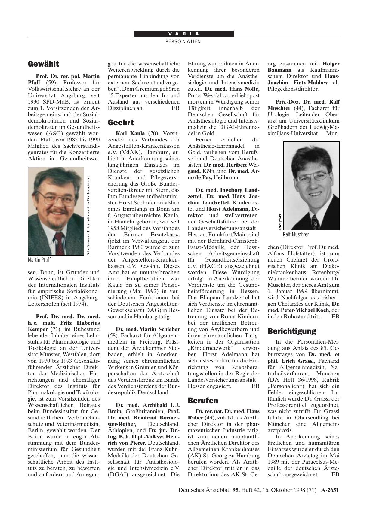Vorschauseite 1: Geehrt