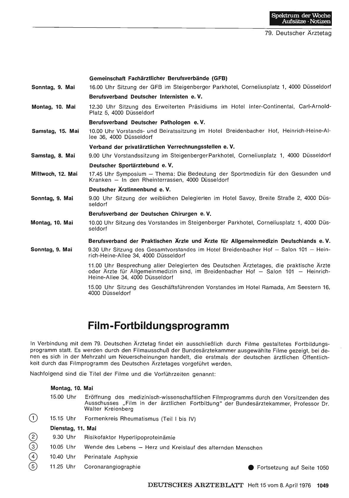 Vorschauseite 1: Film-Fortbildungsprogramm