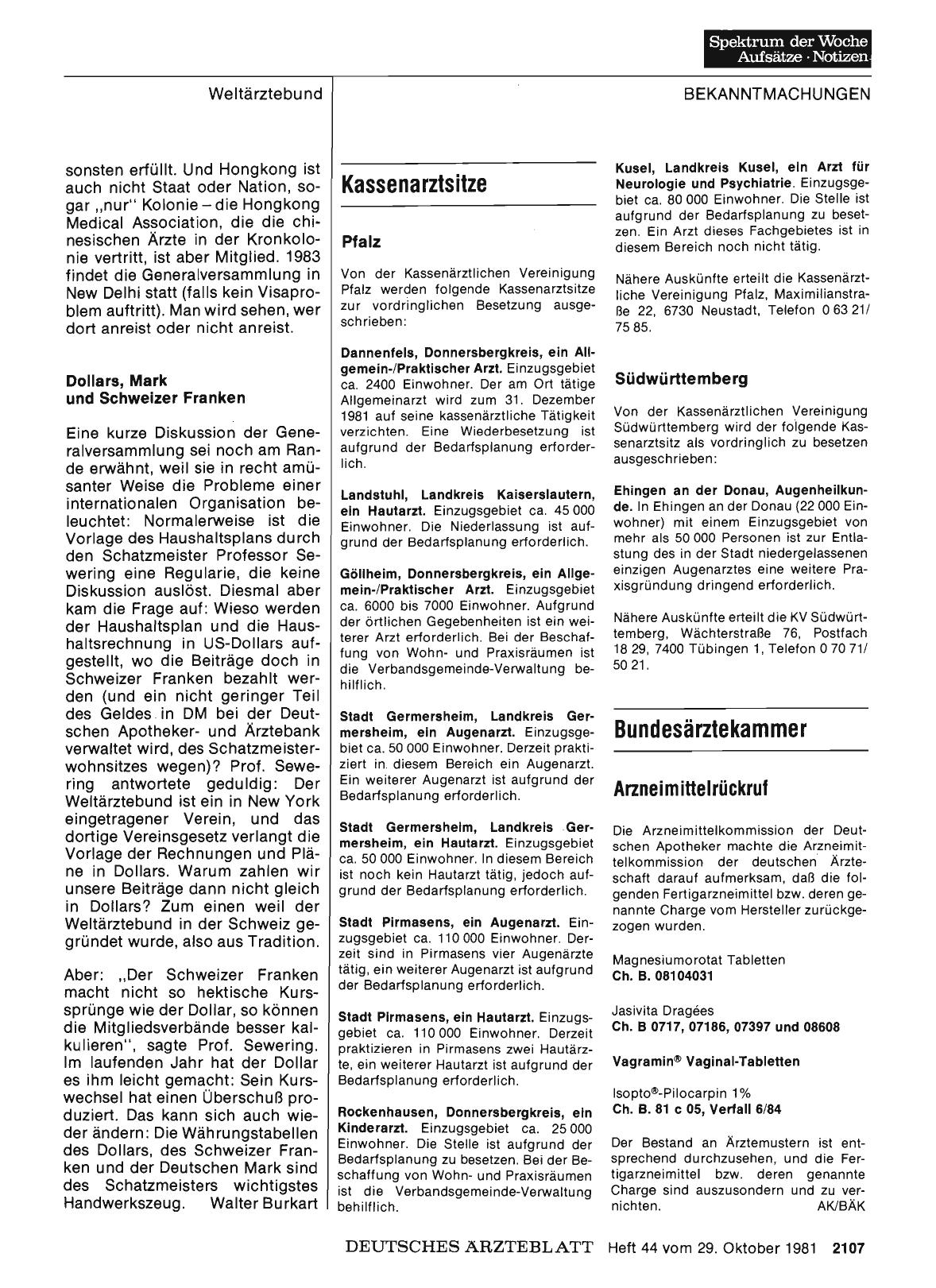 Vorschauseite 1: Bundesärztekammer