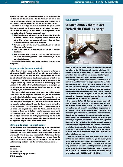 Vorschauseite 1: Studie: Wann Arbeit in der Freizeit für Erholung sorgt