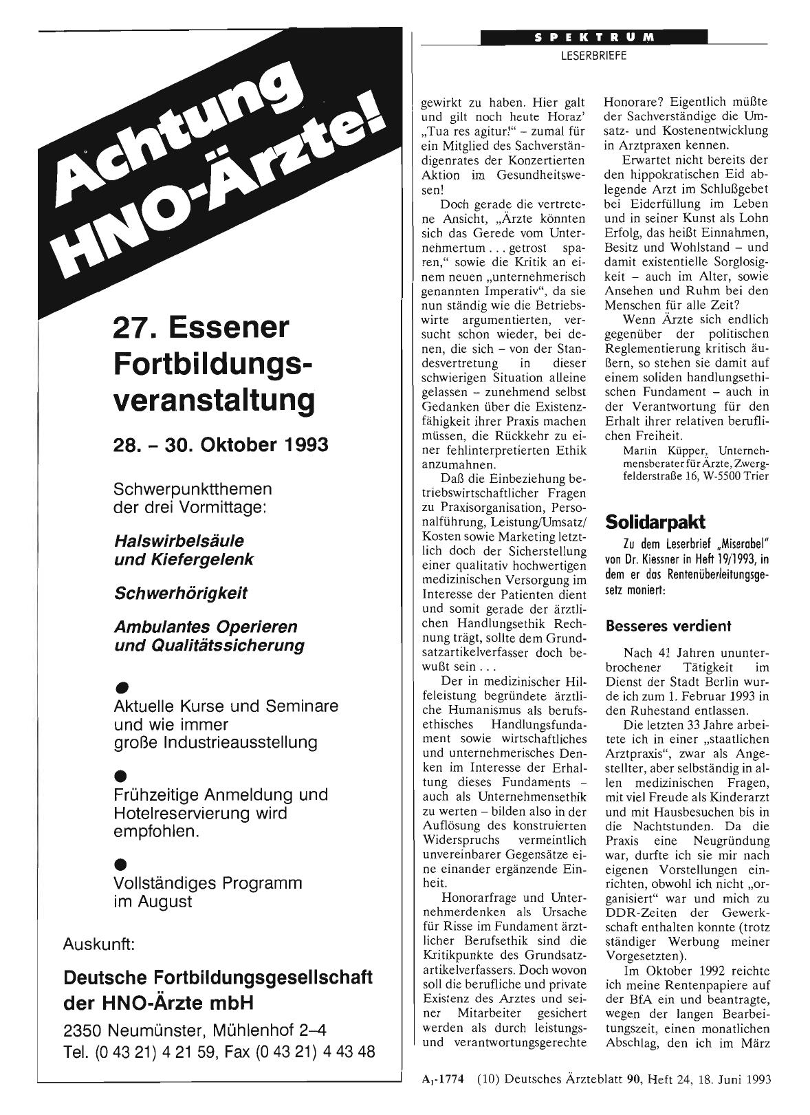 Vorschauseite 1: Solidarpakt: Besseres verdient