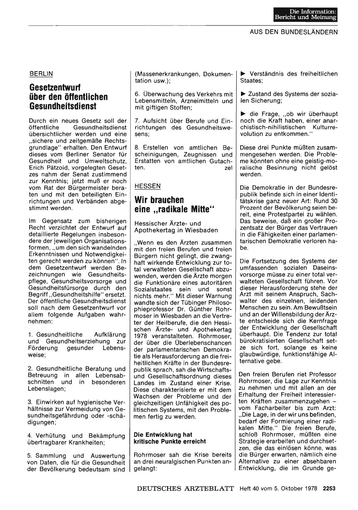Vorschauseite 1: HESSEN: Wir brauchen eine „radikale Mitte“