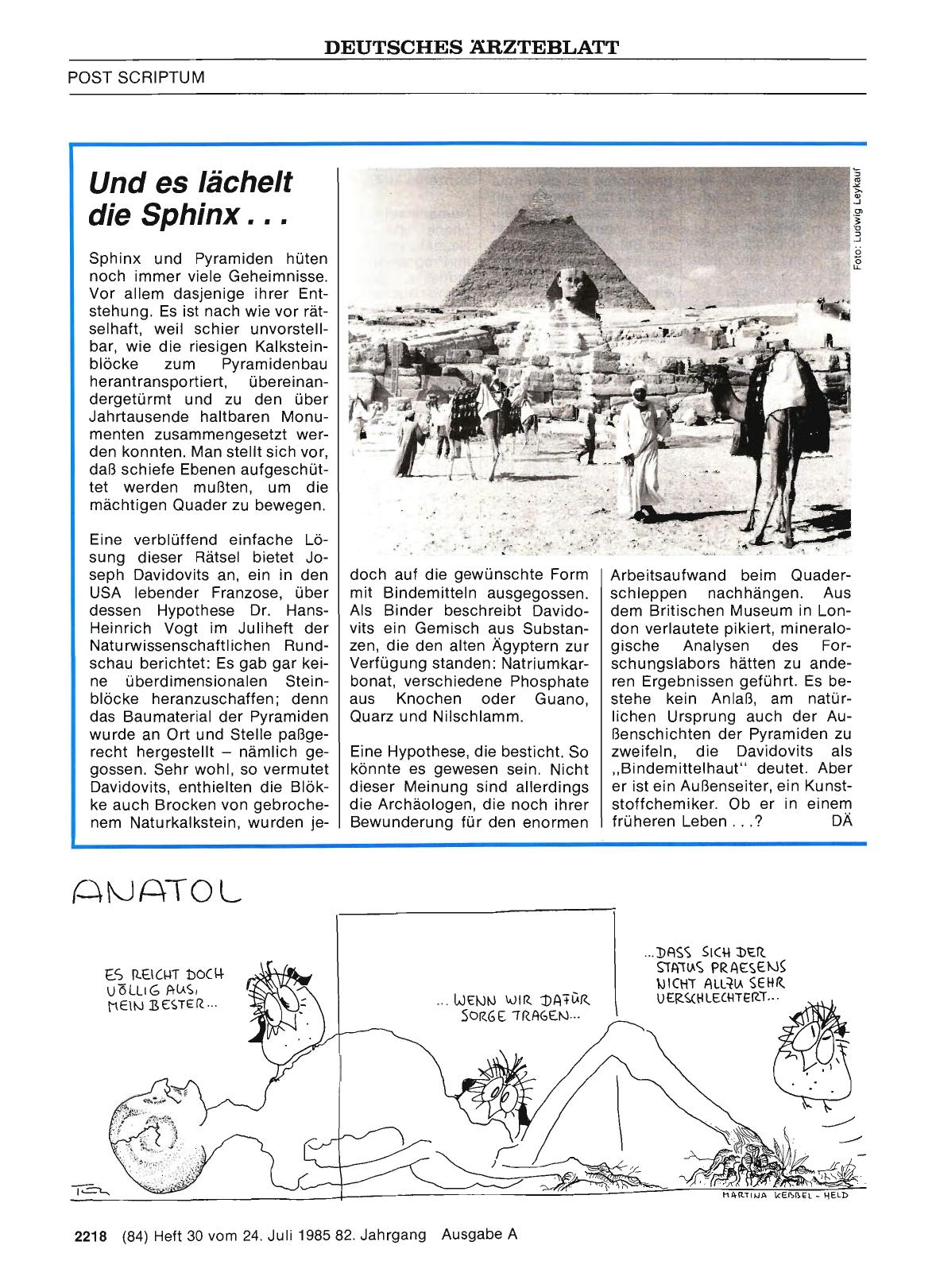 Vorschauseite 1: Und es lächelt die Sphinx. .