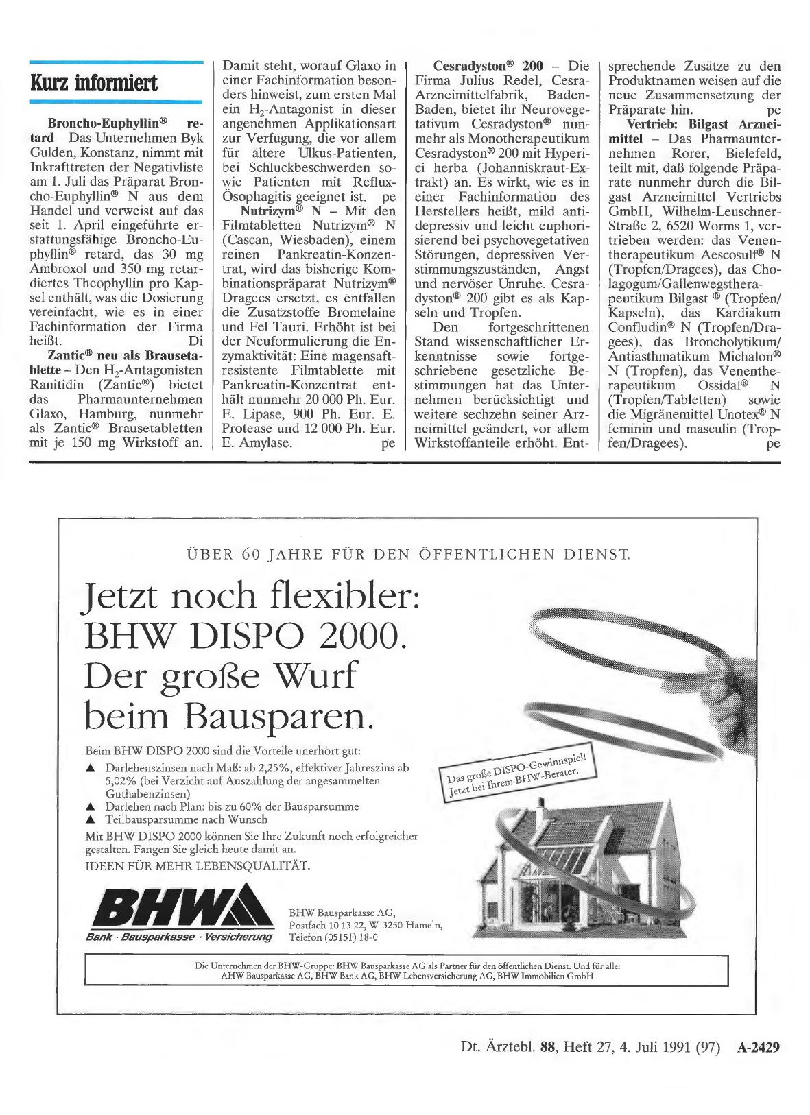 Vorschauseite 1: Kurz informiert