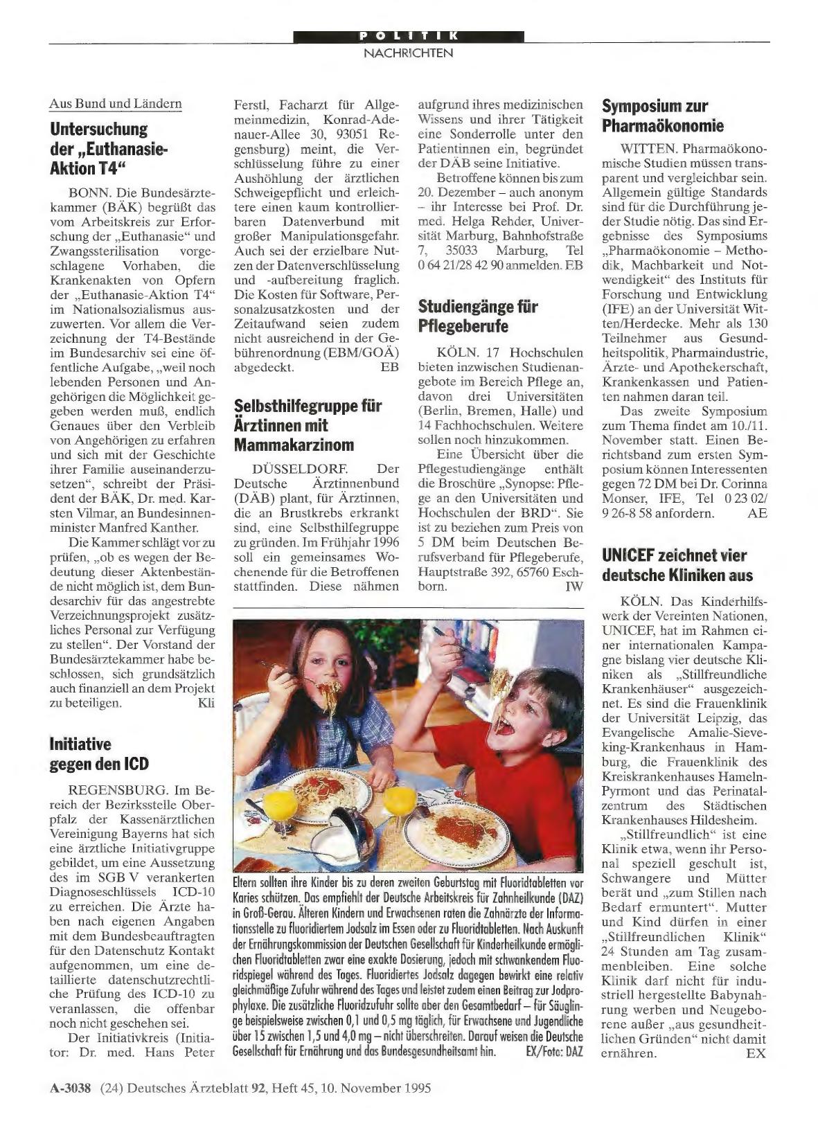 Vorschauseite 1: Fluoridtabletten schützen vor Karies