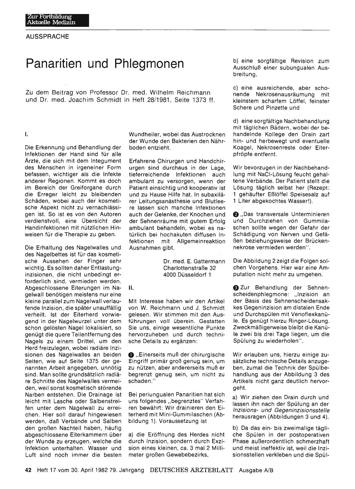 Vorschauseite 1: Panaritien und Phlegmonen: II.