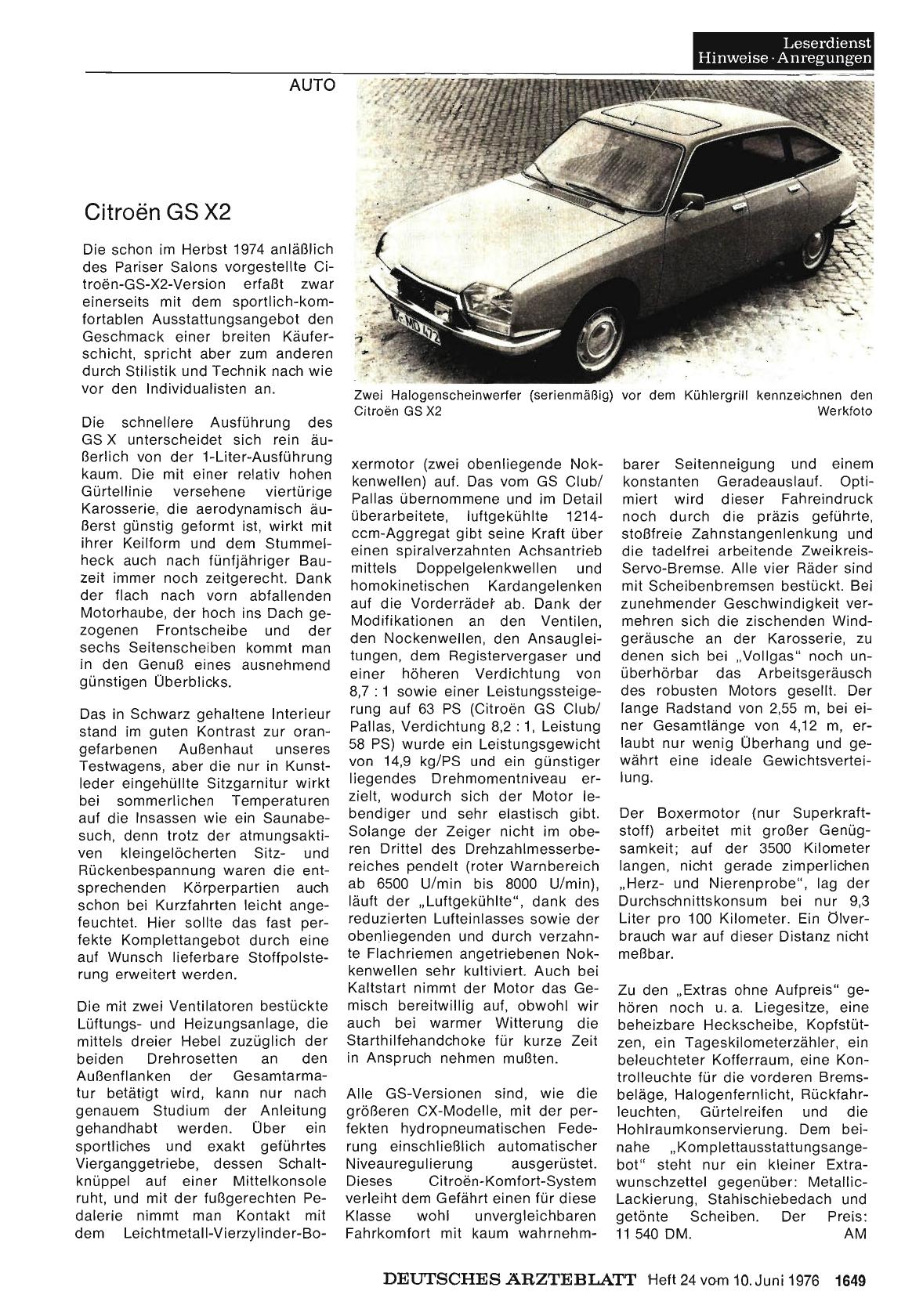 Vorschauseite 1: Citroön GS X2