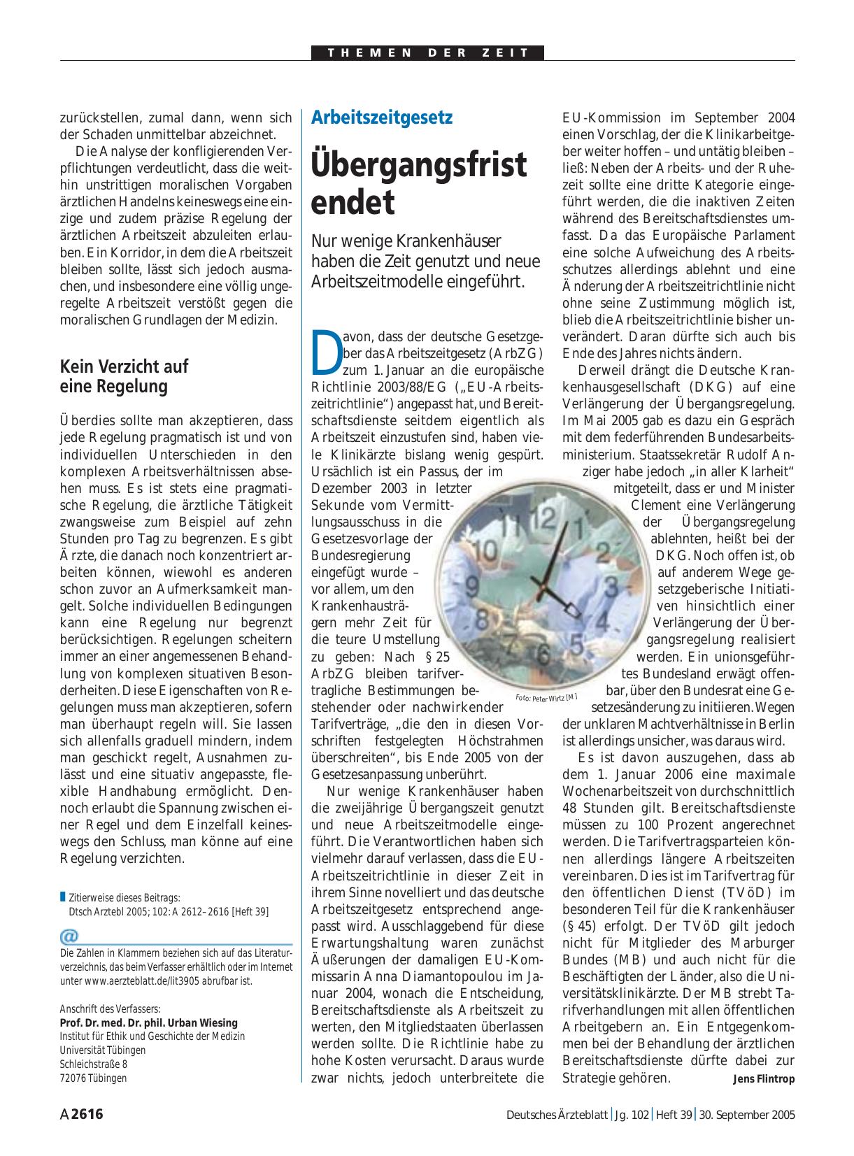Vorschauseite 1: Arbeitszeitgesetz: Übergangsfrist endet