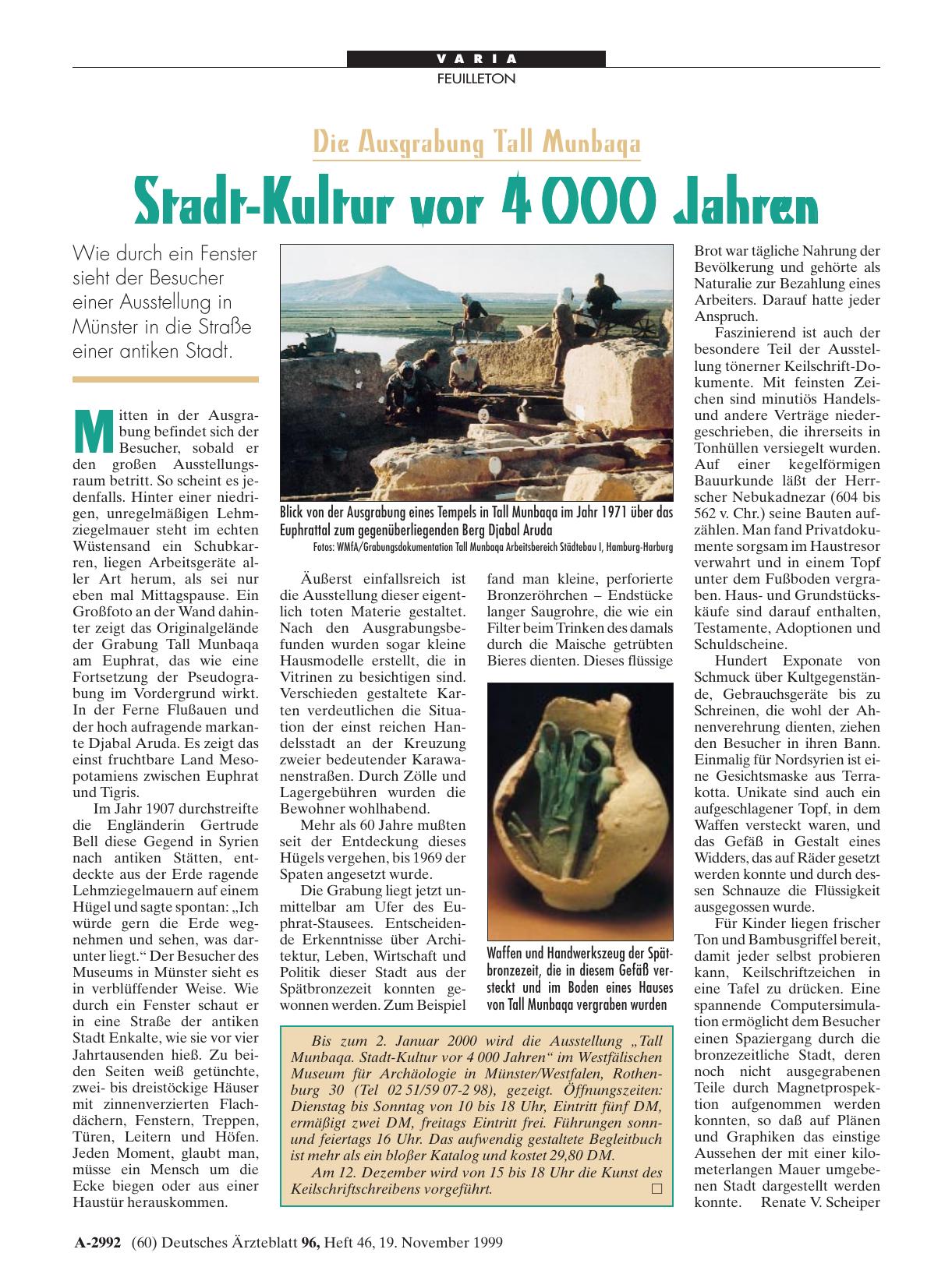 Vorschauseite 1: Die Ausgrabung Tall Munbaqa: Stadt-Kultur vor 4000 Jahren
