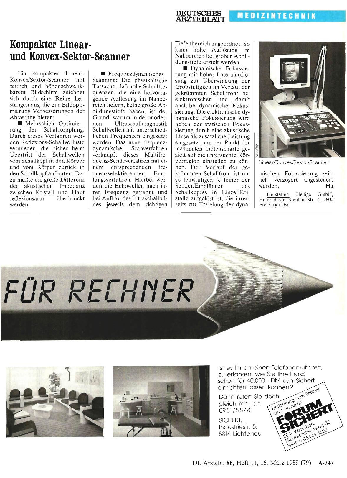 Vorschauseite 1: Kompakter Linearund Konvex-Sektor-Scanner