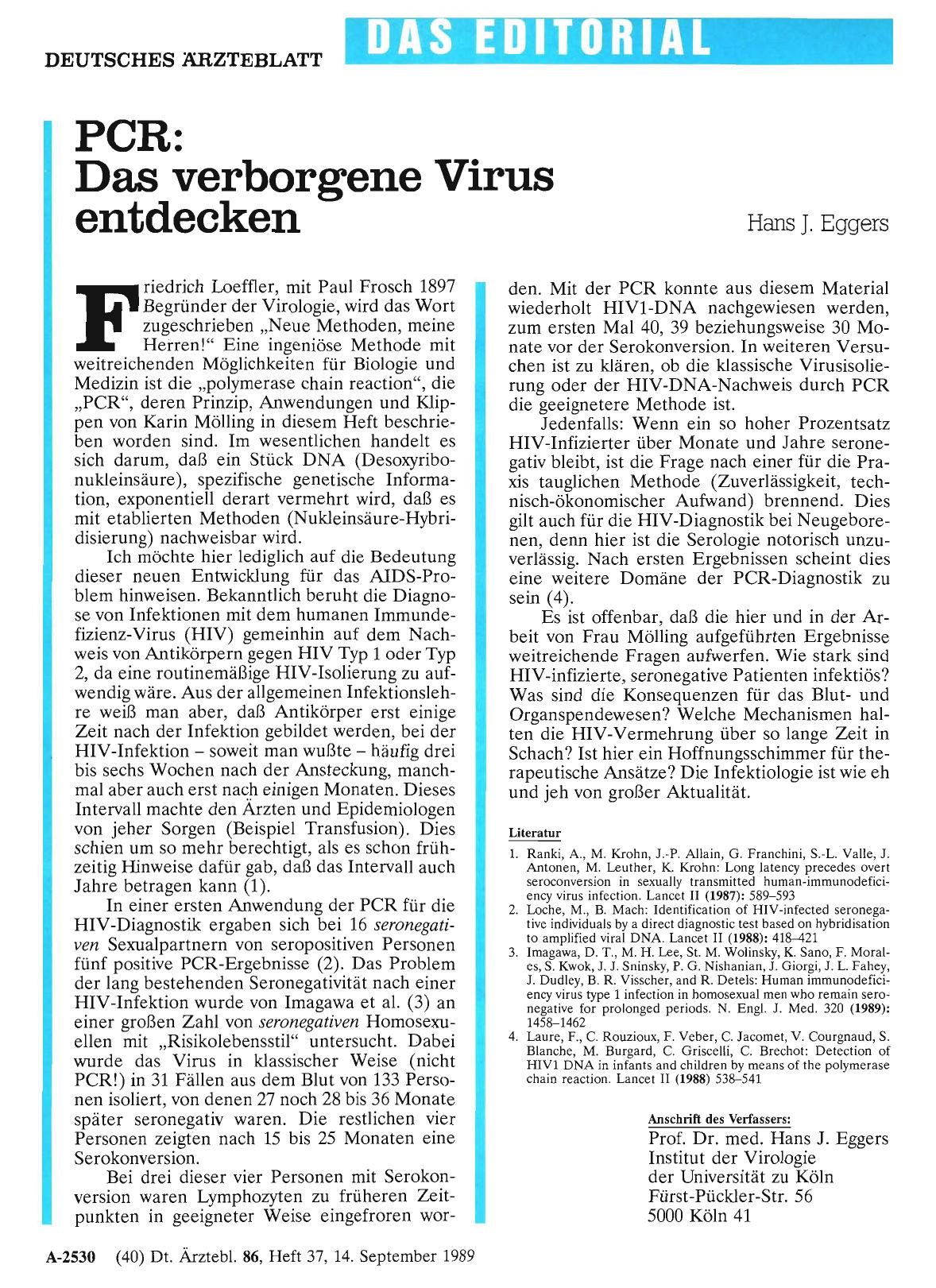 Vorschauseite 1: PCR: Das verborgene Virus entdecken