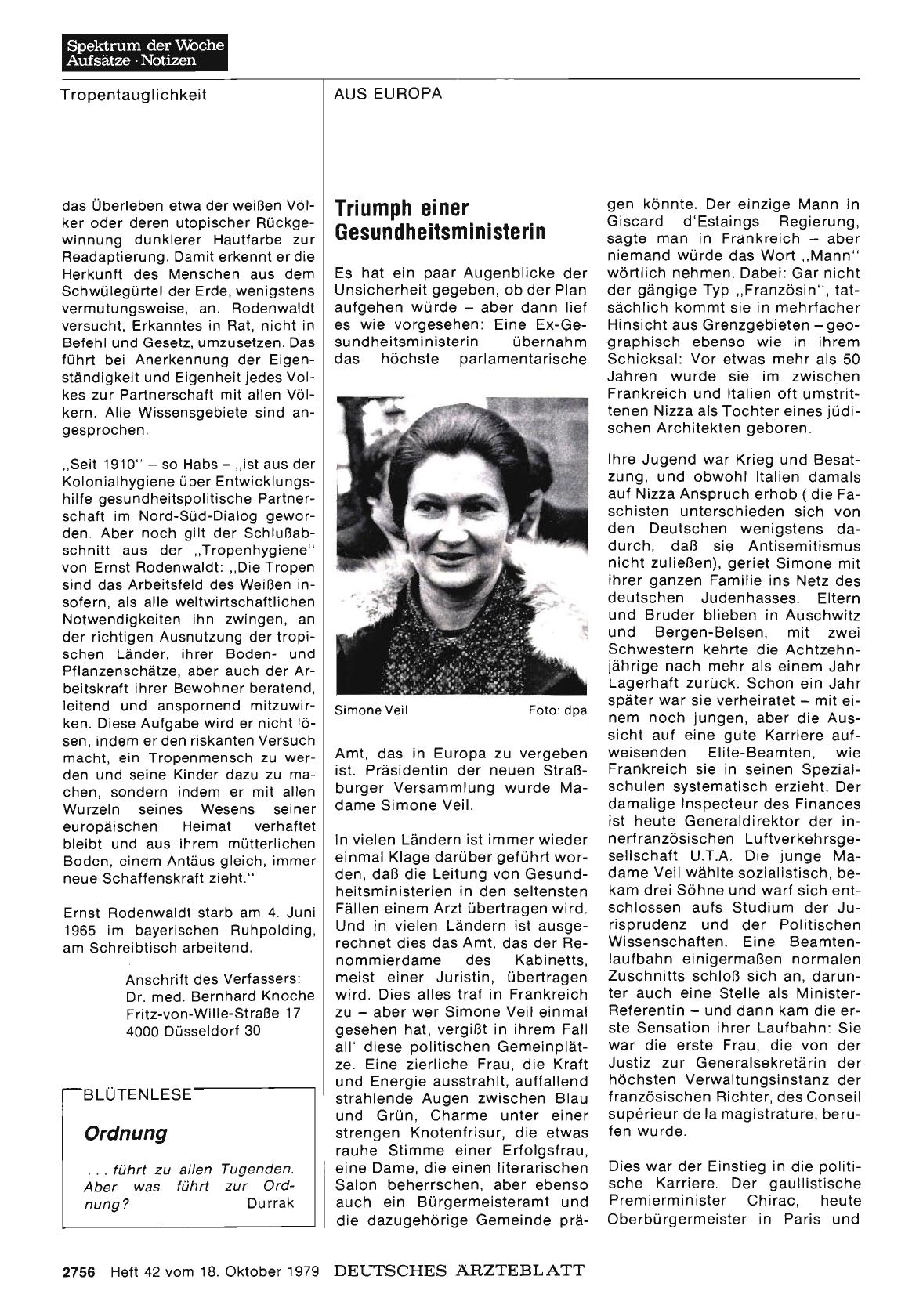 Vorschauseite 1: Triumph einer Gesundheitsministerin