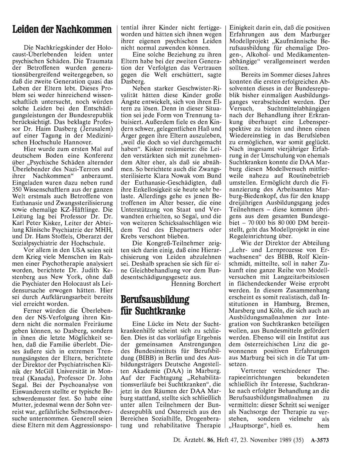 Vorschauseite 1: Leiden der Nachkommen