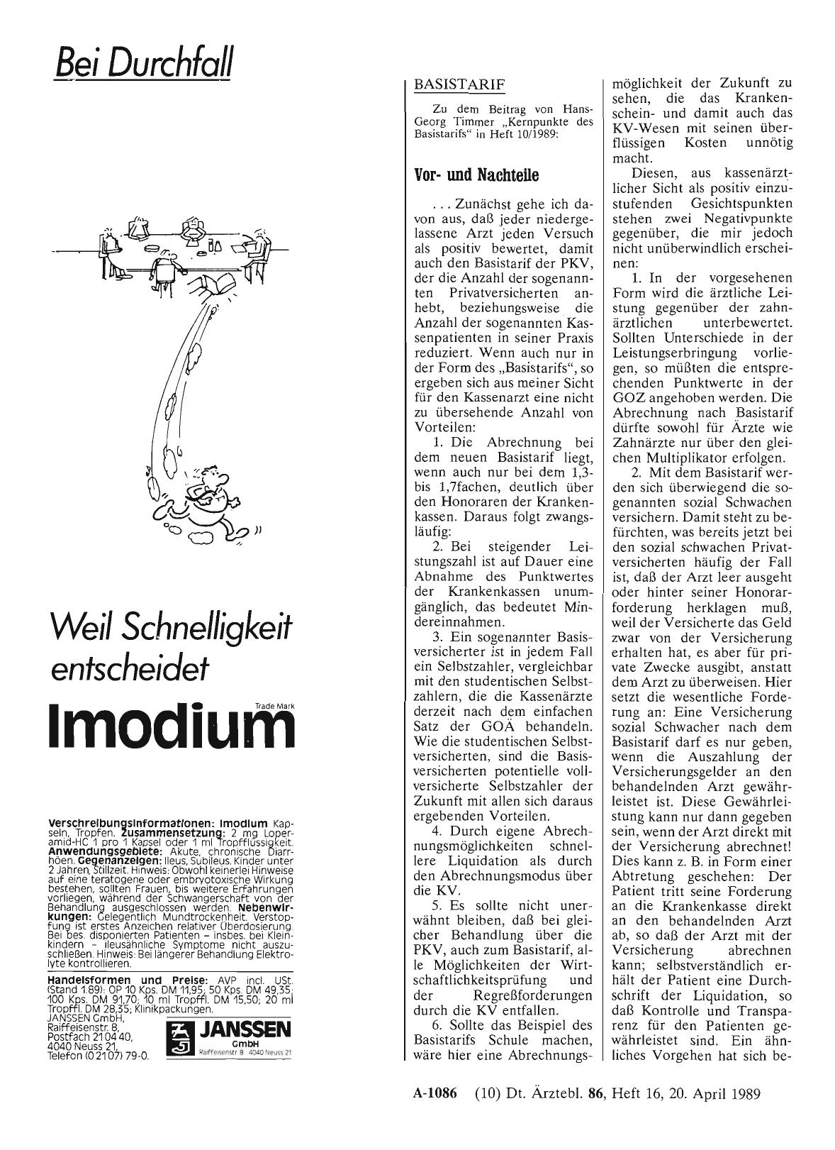 Vorschauseite 1: BASISTARIF: Vorund Nachteile
