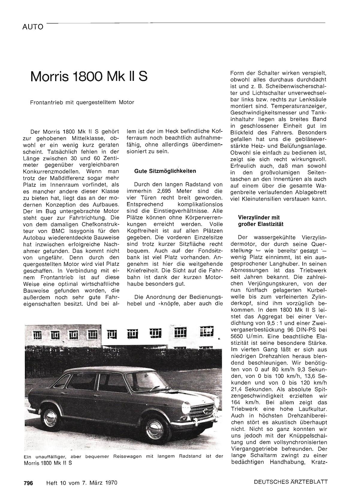 Vorschauseite 1: Morris 1800 Mk II S