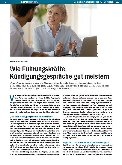 Vorschauseite 1: Kommunikation: Wie Führungskräfte Kündigungsgespräche gut meistern
