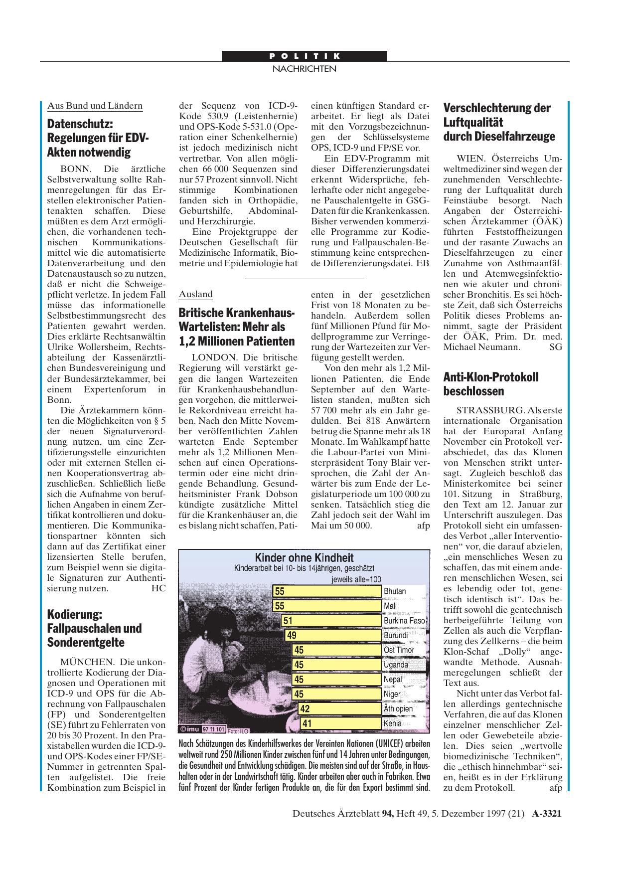 Vorschauseite 1: Verschlechterung der Luftqualität durch Dieselfahrzeuge