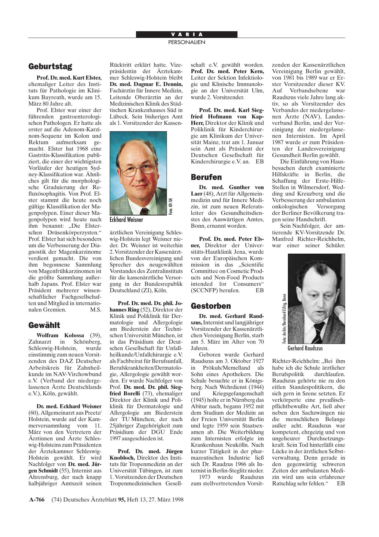 Vorschauseite 1: Gewählt