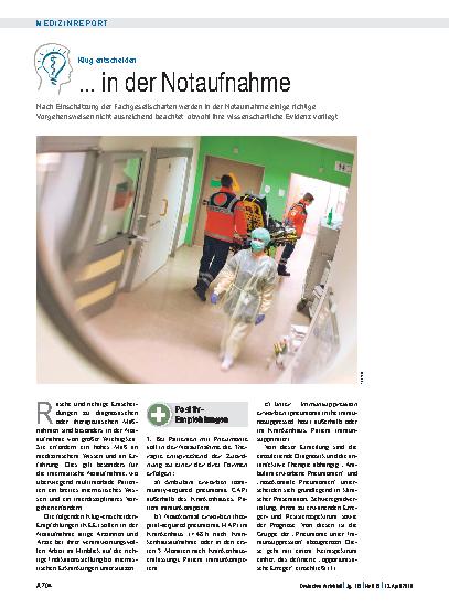 Vorschauseite 1: Klug entscheiden: ... in der Notaufnahme