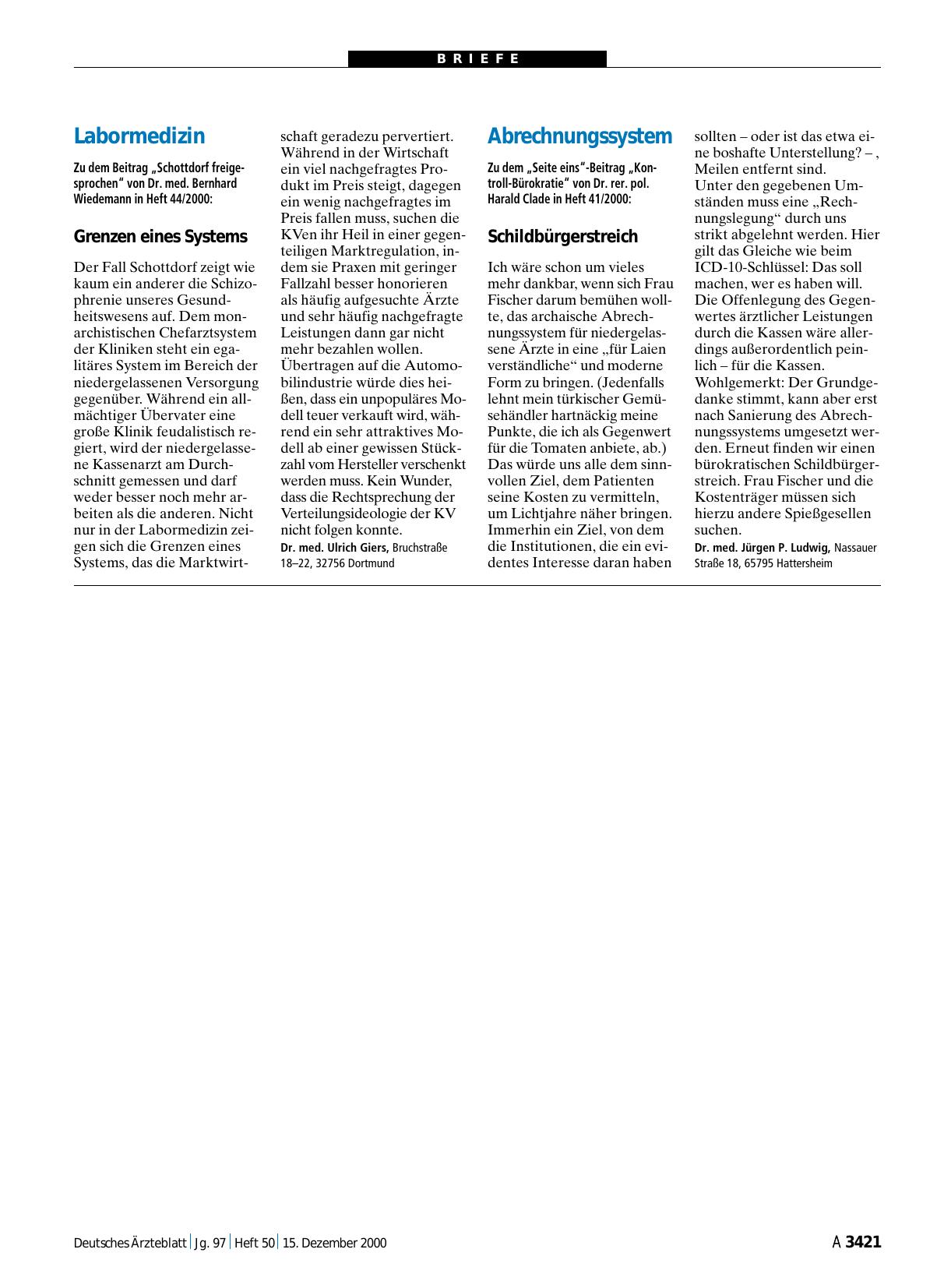 Vorschauseite 1: Labormedizin: Grenzen eines Systems