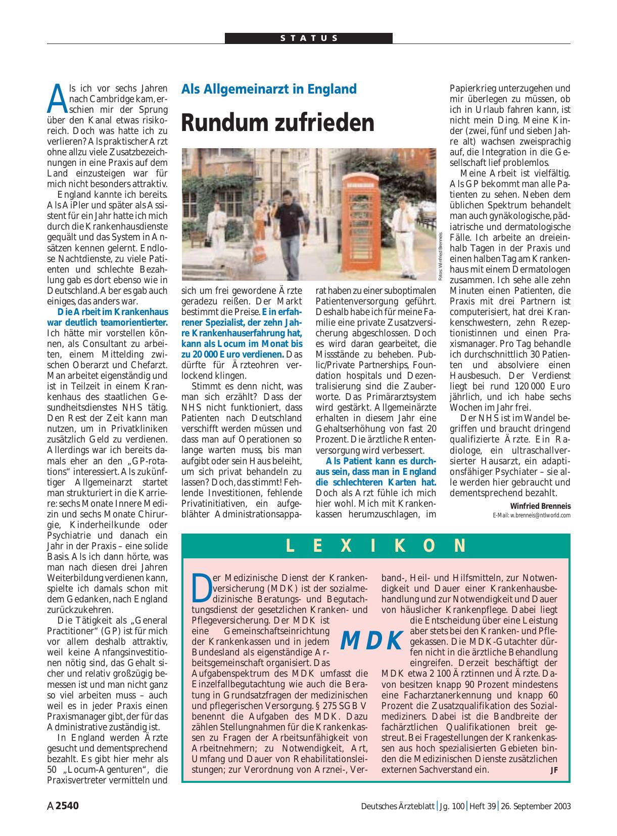 Vorschauseite 1: Lexikon: MDK