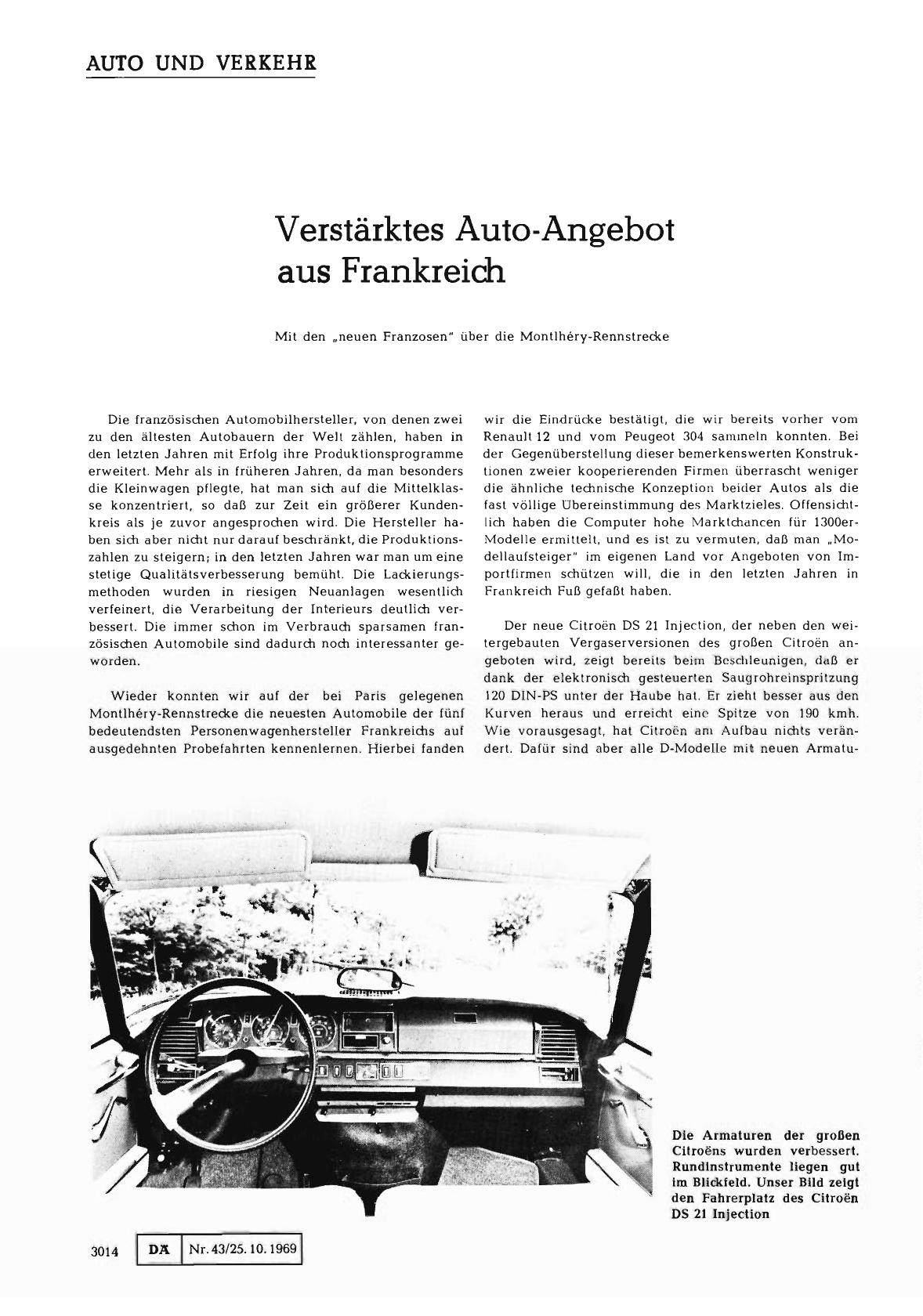 Vorschauseite 1: Verstärktes Auto-Angebot aus Frankreich