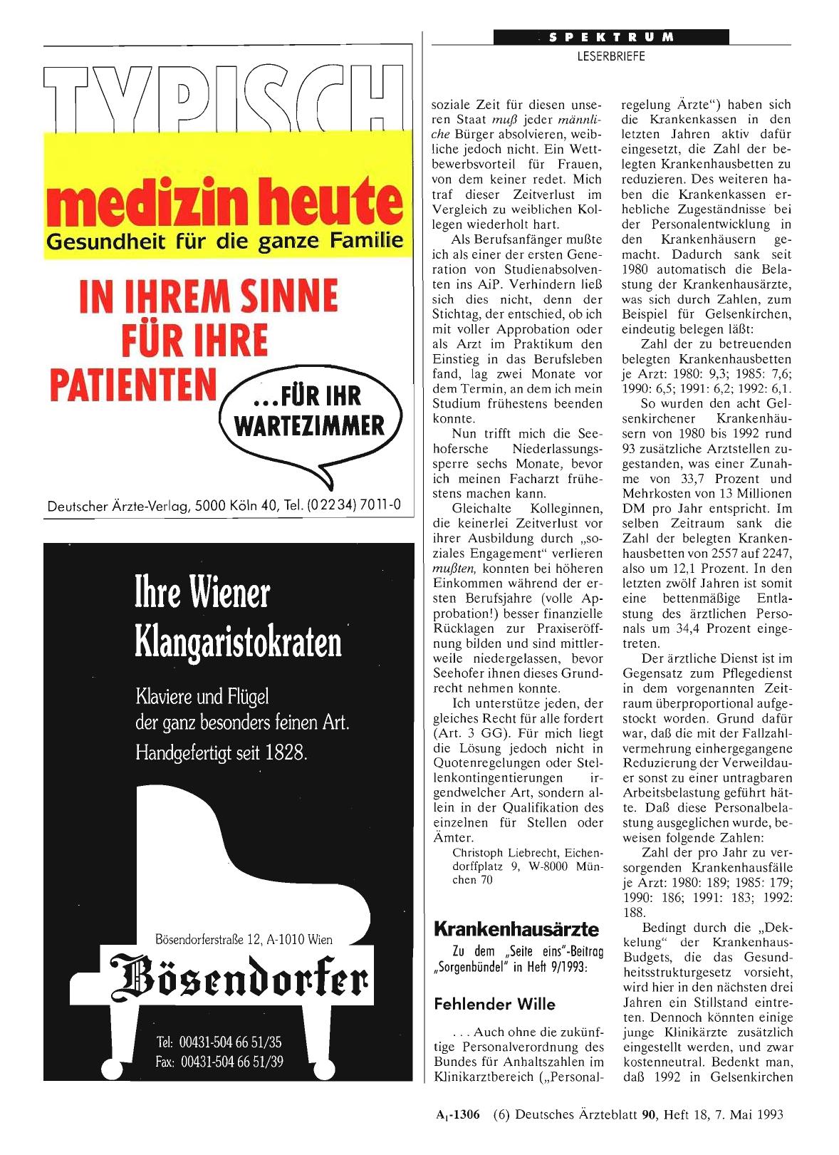 Vorschauseite 1: Krankenhausärzte: Fehlender Wille