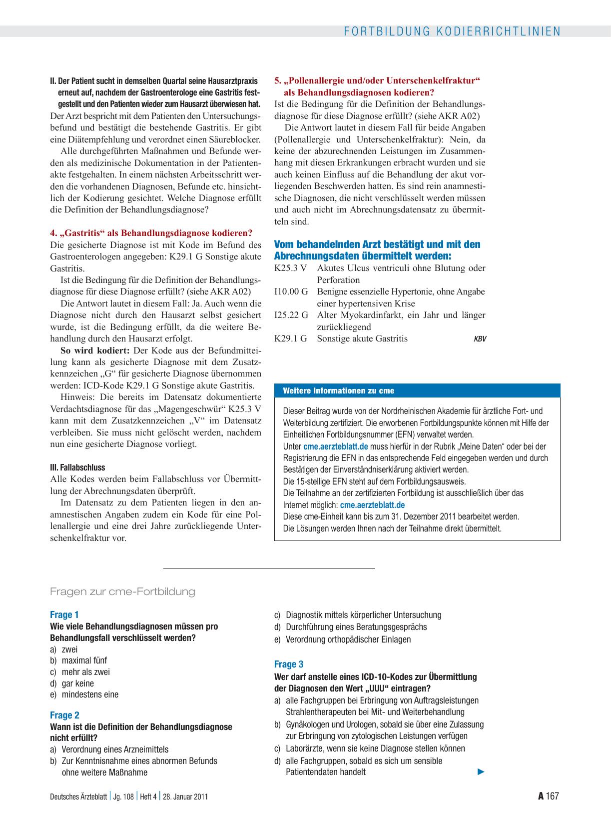 Vorschauseite 3: Ambulante Kodierrichtlinien – Definition der Behandlungsdiagnose
