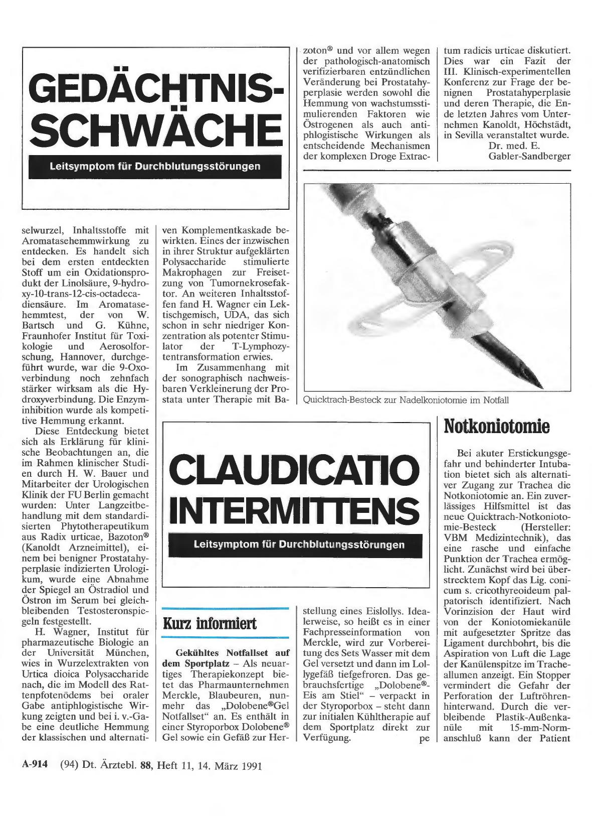 Vorschauseite 1: Kurz informiert