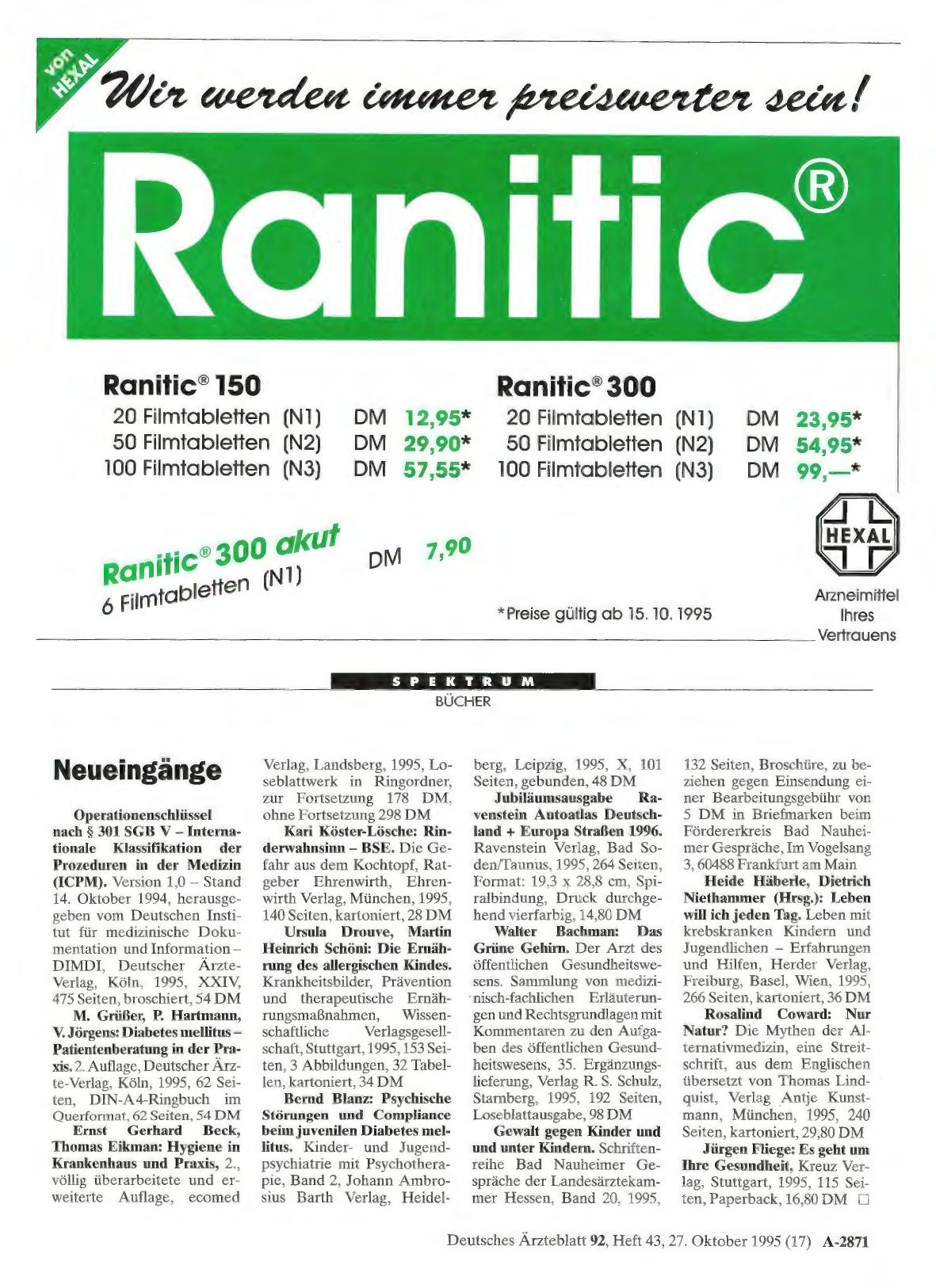 Vorschauseite 1: Neueingänge