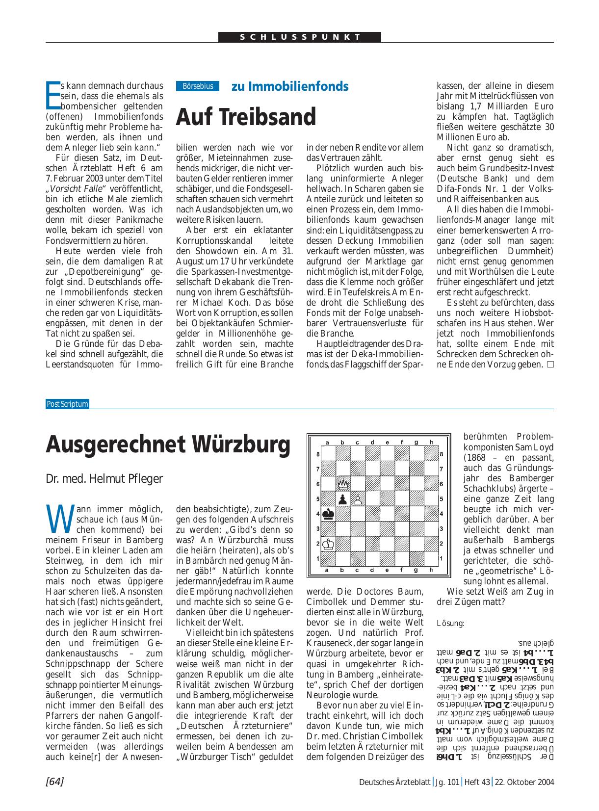 Vorschauseite 1: zu Immobilienfonds: Auf Treibsand
