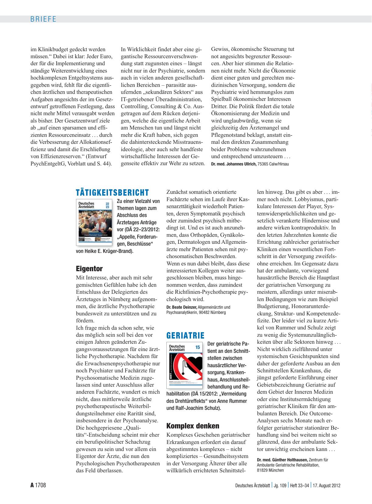 Vorschauseite 1: Geriatrie: Komplex denken