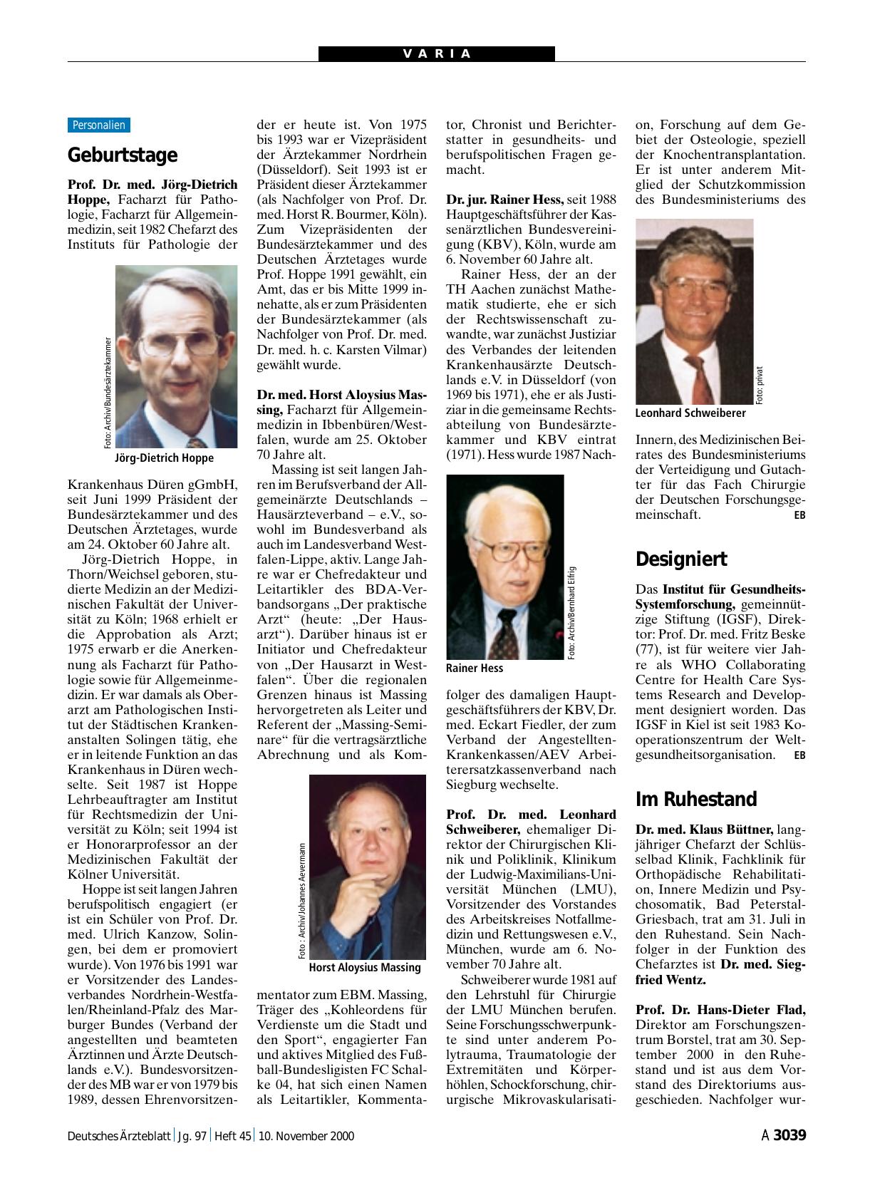 Vorschauseite 1: Im Ruhestand