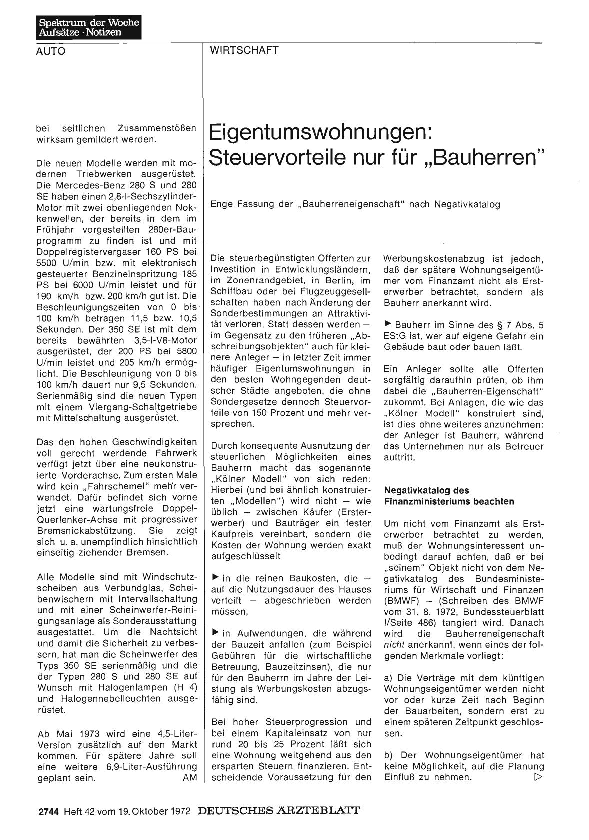 Vorschauseite 1: Eigentumswohnungen: Steuervorteile nur für "Bauherren"
