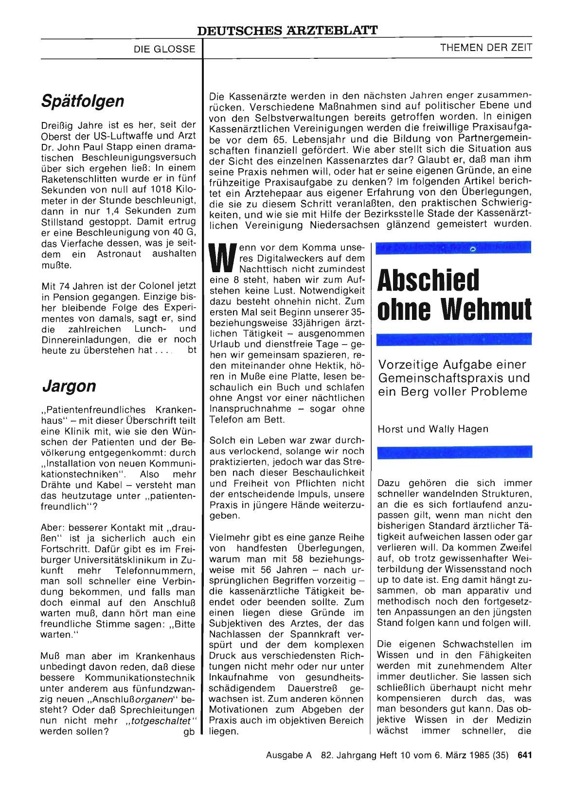 Vorschauseite 1: Abschied ohne Wehmut