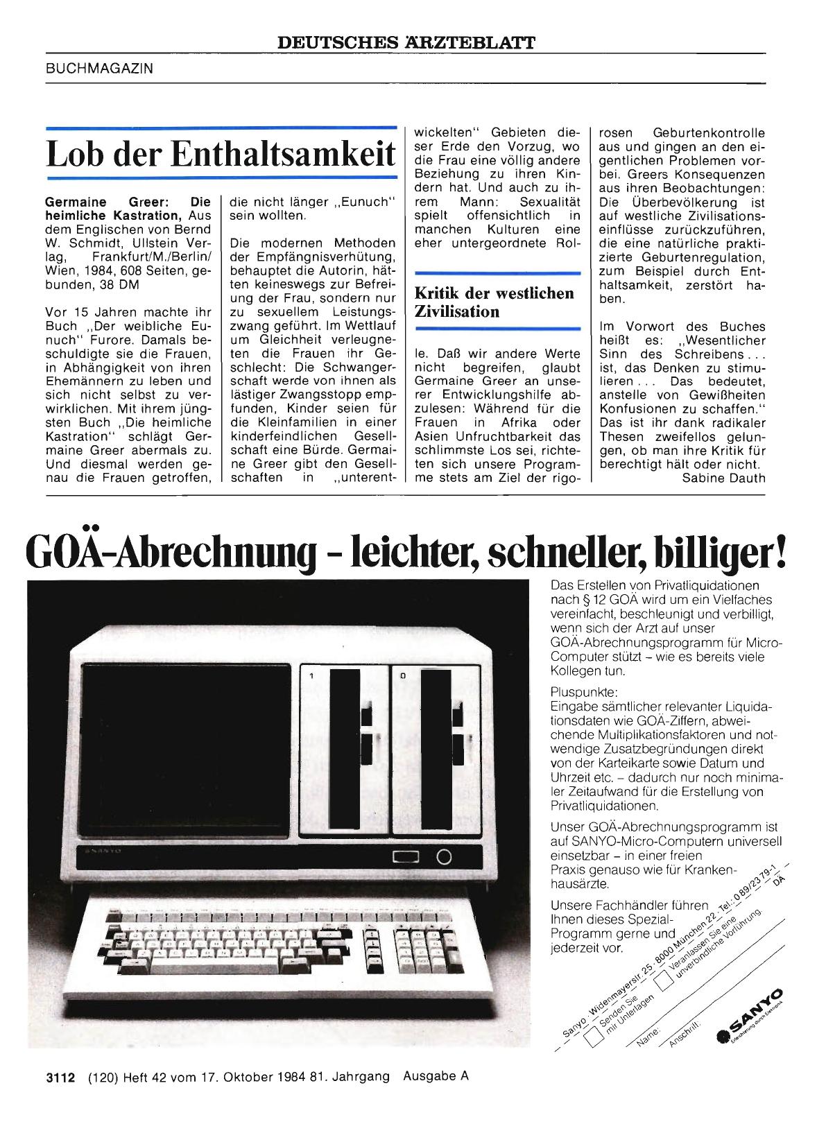 Vorschauseite 1: Lob der Enthaltsamkeit