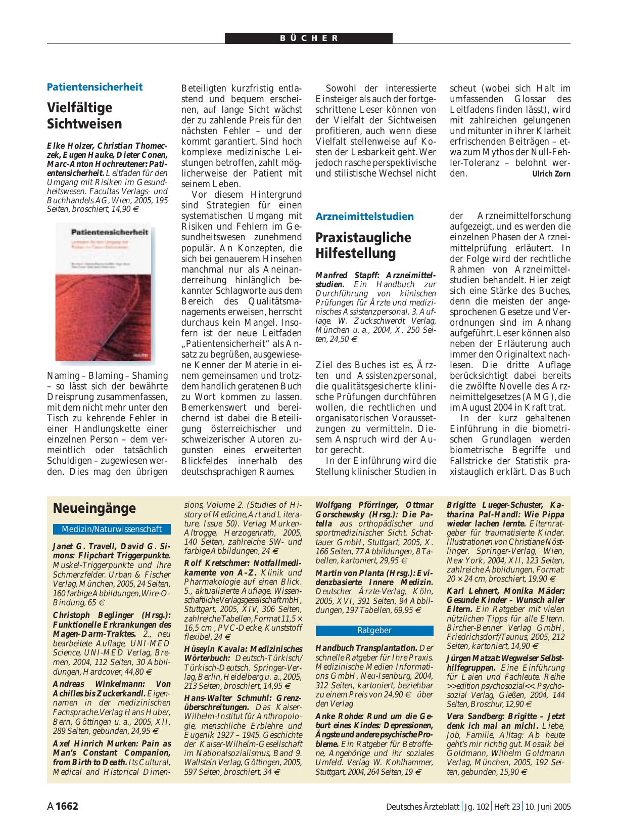Vorschauseite 1: Arzneimittelstudien. Ein Handbuch zur Durchführung von klinischen Prüfungen für Ärzte und medizinisches Assistenzpersonal