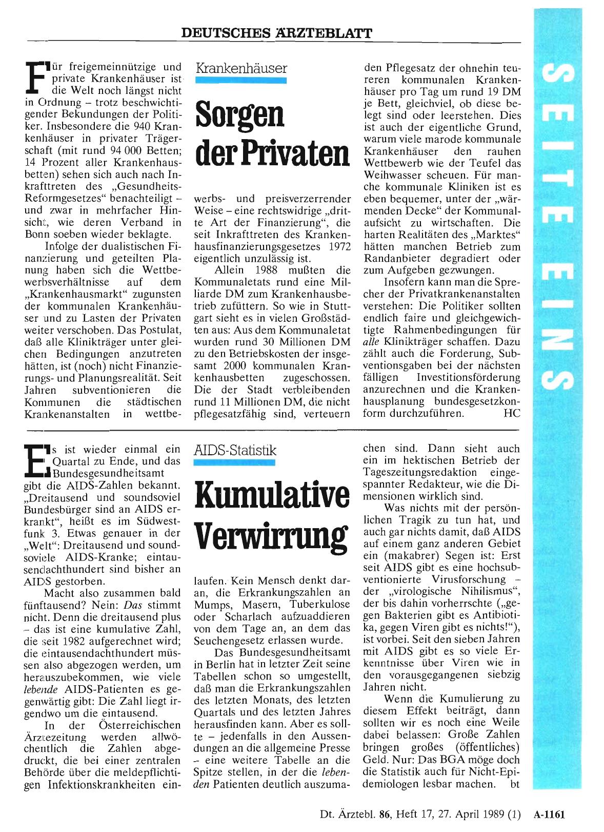 Vorschauseite 1: Krankenhäuser: Sorgen der Privaten