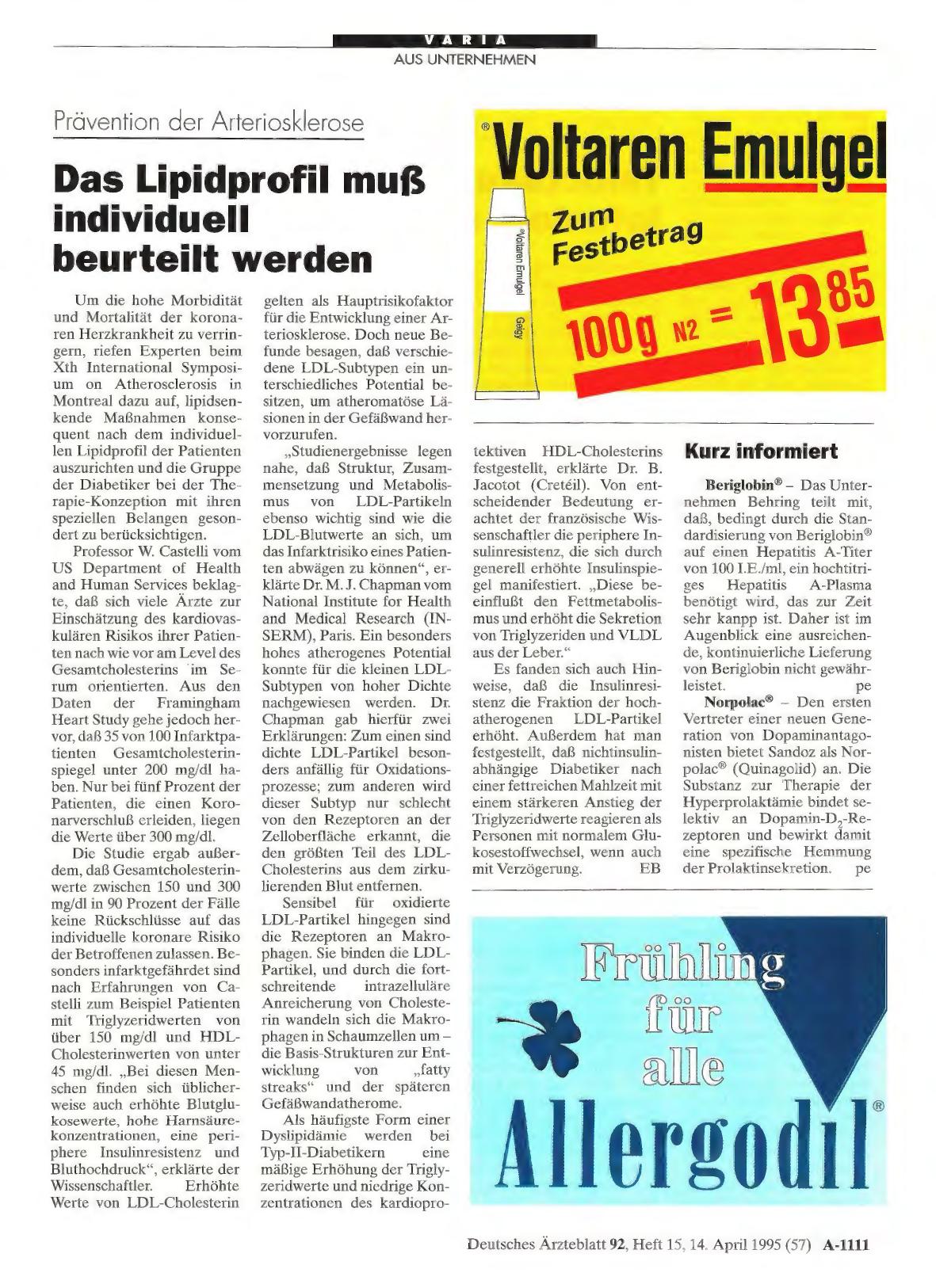 Vorschauseite 1: Kurz informiert