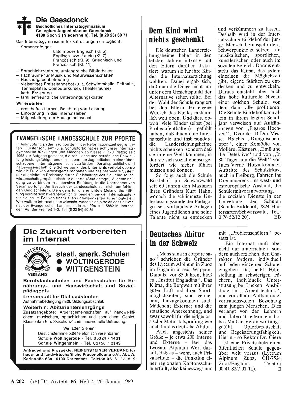 Vorschauseite 1: Deutsches Abitur in der Schweiz