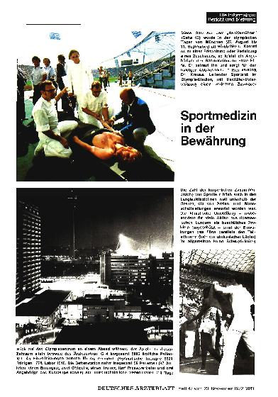 Vorschauseite 1: Sportmedizin in der Bewährung
