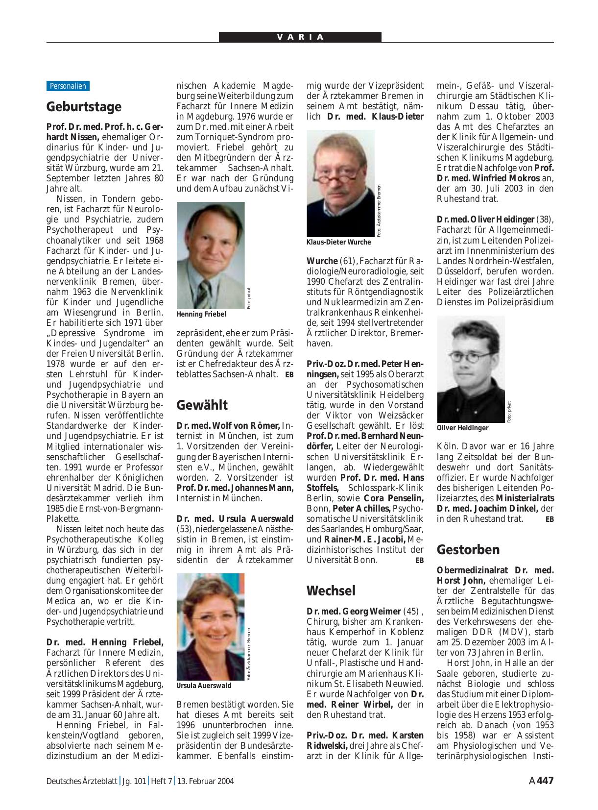 Vorschauseite 1: Wechsel