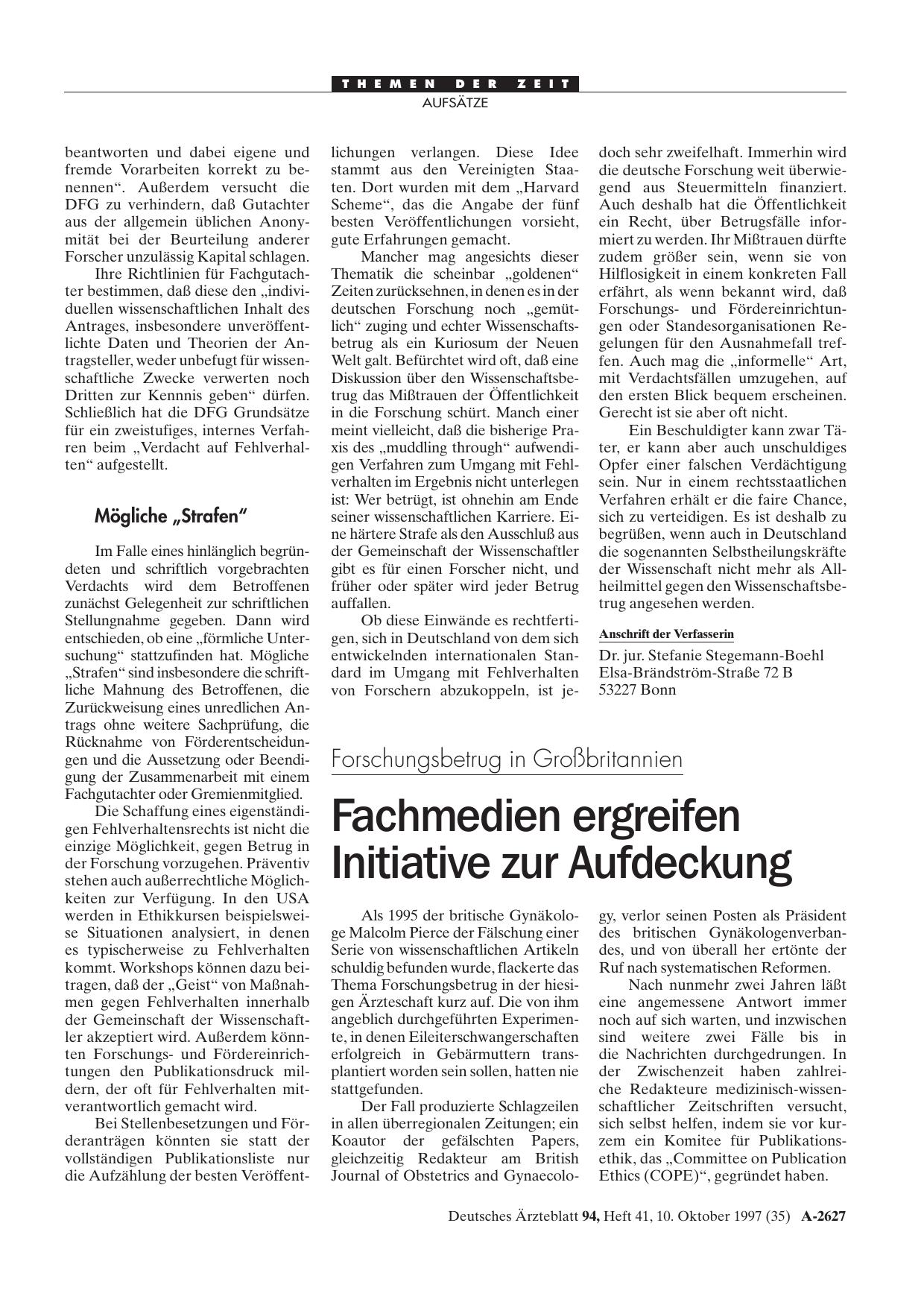 Vorschauseite 1: Forschungsbetrug in Großbritannien: Fachmedien ergreifen Initiative zur Aufdeckung