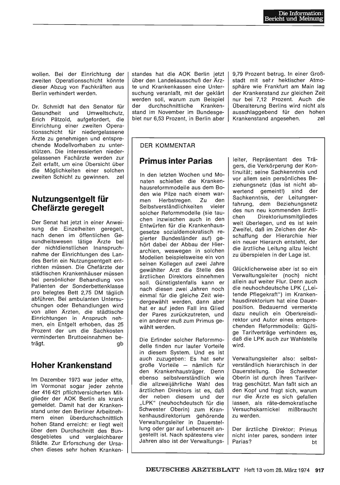 Vorschauseite 1: Hoher Krankenstand