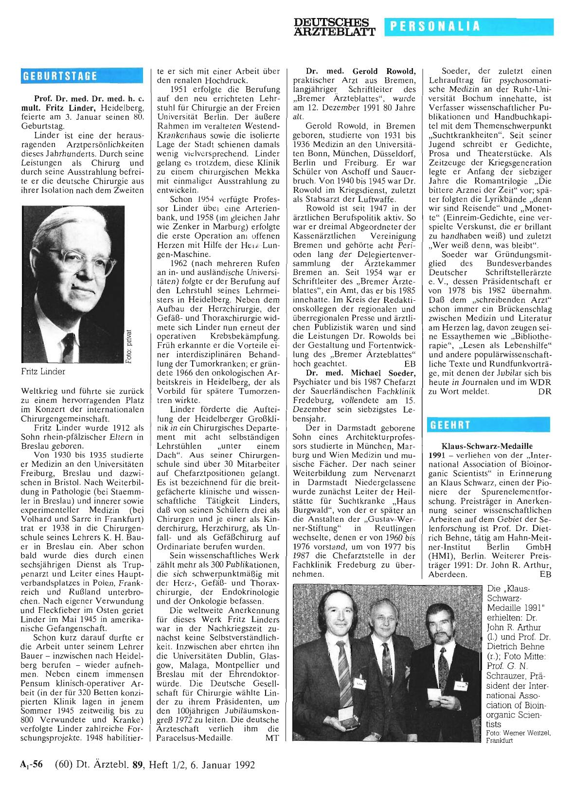 Vorschauseite 1: Geburtstage