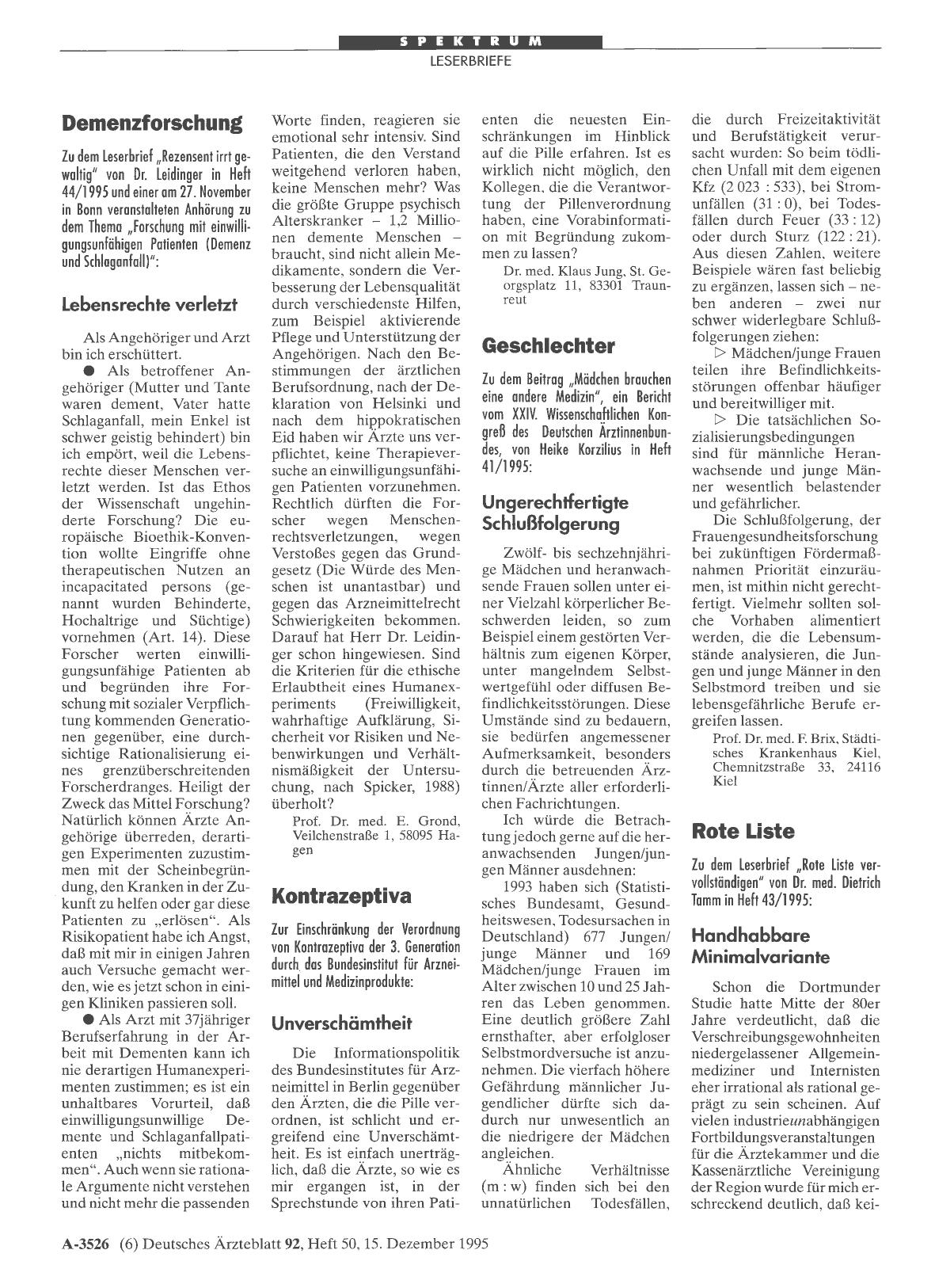 Vorschauseite 1: Rote Liste: Handhabbare Minimalvariante